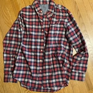 Izod Red and Black Checkered Shirt